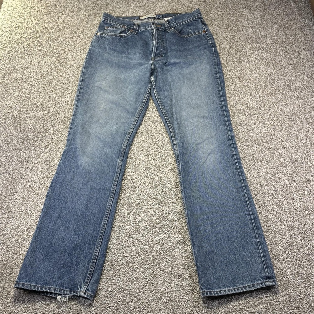 Vintage Gap Bootcut Jeans Womens 10 30x29 Medium Wash Button Fly Denim USA